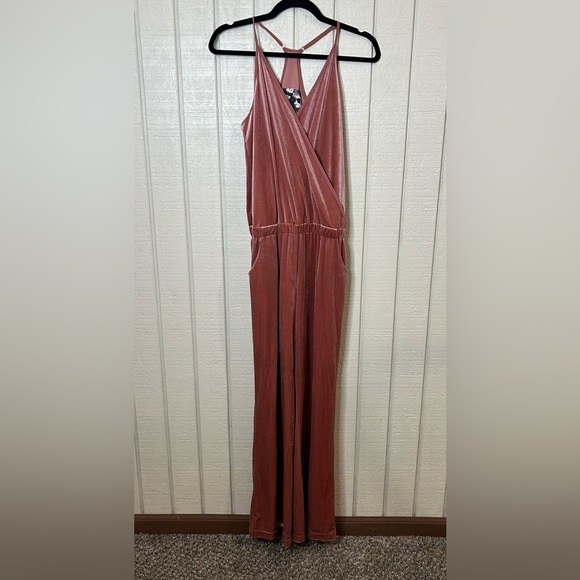 Young Fabulous & Broke Naomi Velvet Jumpsuit, size small. - Picture 2 of 7